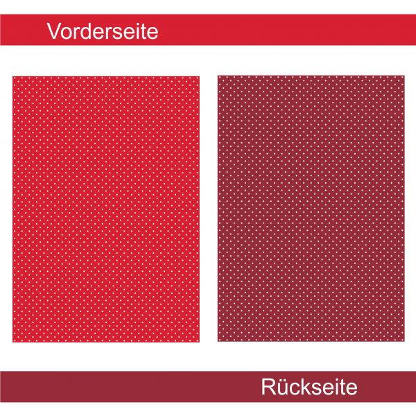 Getupft rot - Designpapier